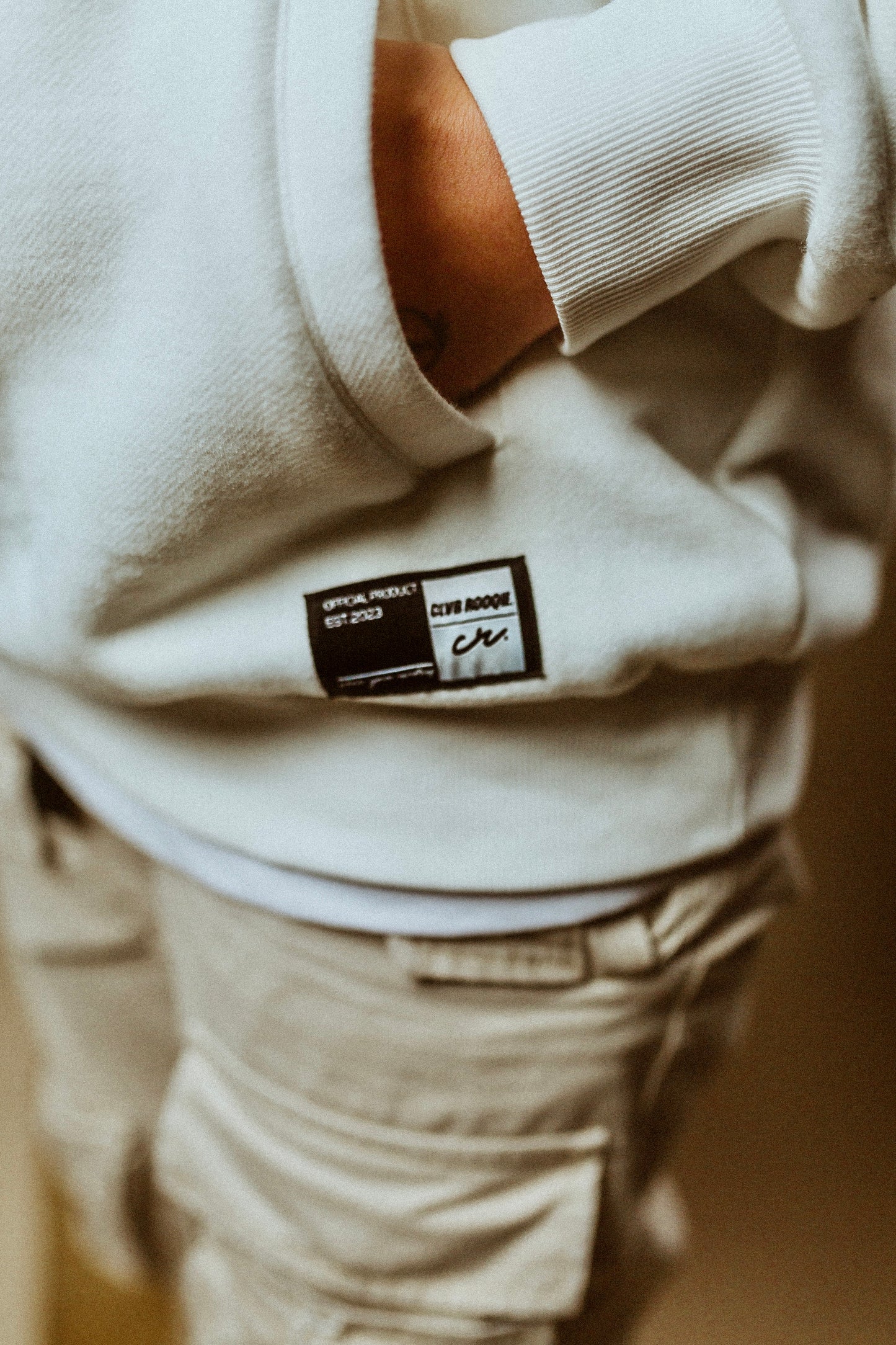 White Quarter Zip Fleece